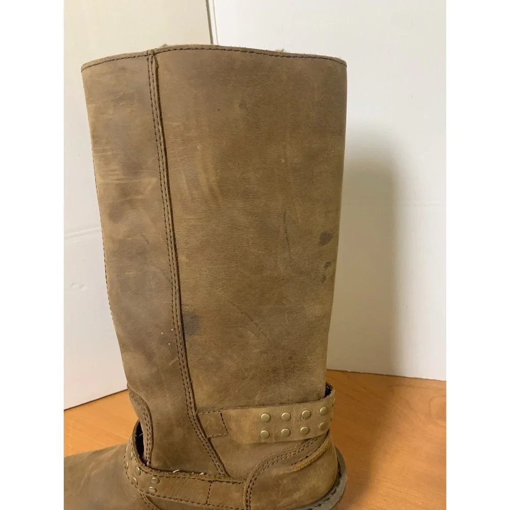 Caterpillar Florencia Waterproof Harness Boot W/ Faux Fur Lining Women's 8